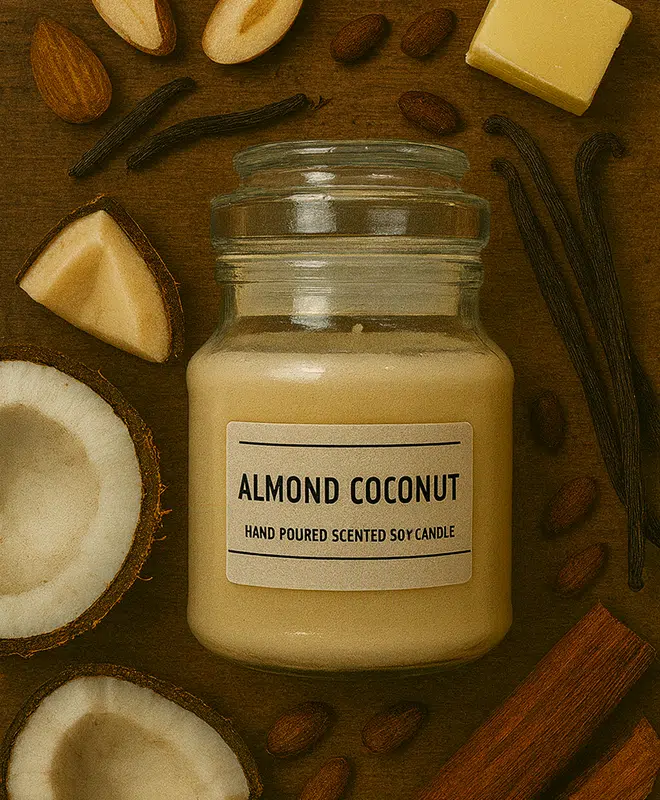 Κερί Almond Coconut 1 Κερί Almond Coconut