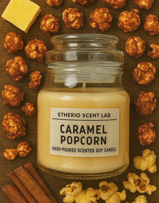 Κερί Caramel Popcorn 1 Κερί Caramel Popcorn
